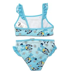 Παιδικό Μαγιό Μπικίνι Bluey "Daisy Days" – Γαλάζιο με Βολάν & Floral Σχέδια (YE18004. BLUE) - Μαγιό για κορίτσια
