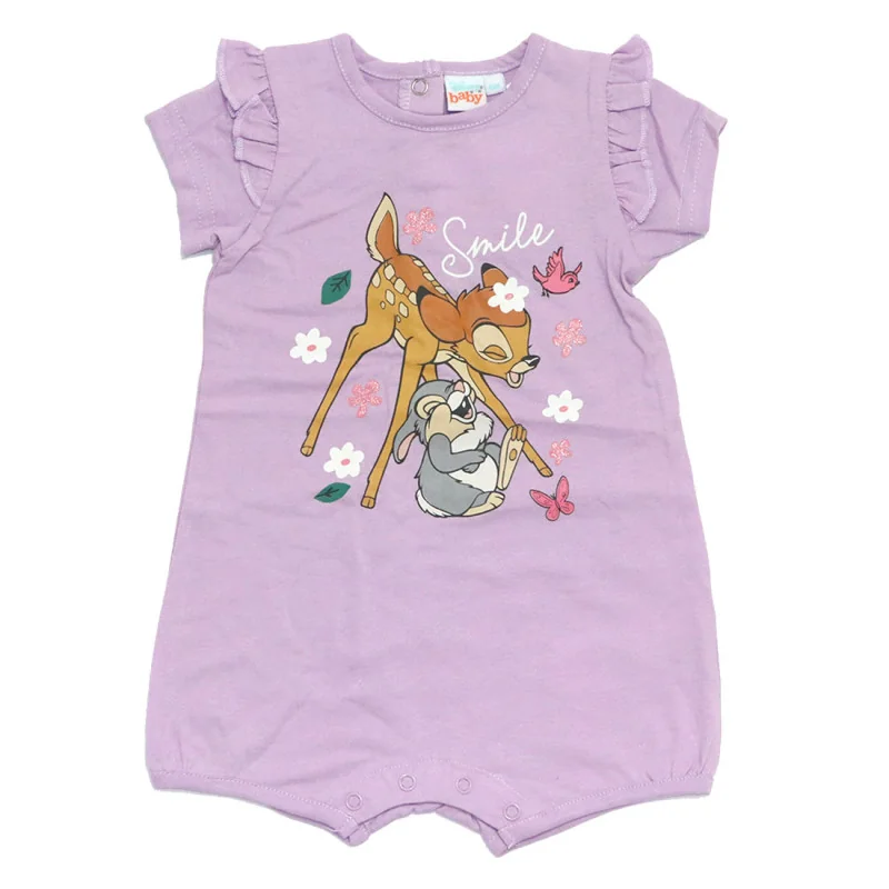 Βρεφικό Καλοκαιρινό Φορμάκι Disney Baby Bambi "Smile" – Λιλά με Βολάν (WE0017 Purple) Βρεφικό Καλοκαιρινό Φορμάκι Disney Baby Bambi "Smile" – Λιλά με Βολάν (WE0017 Purple)