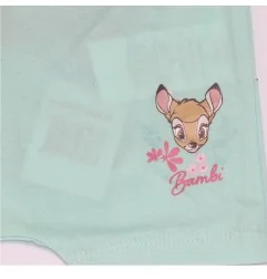Βρεφικό Καλοκαιρινό Σορτς Disney Baby Bambi "Floral" – Χρώμα Μέντας - 100% Οργανικό Βαμβάκι (EV0015.BIO) - Σορτς/ Βερμούδες