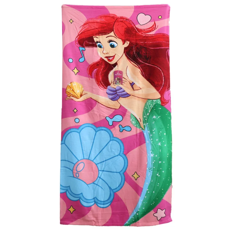 Παιδική Πετσέτα Θαλάσσης Disney Princess Ariel "Under the Sea" – 70x140εκ. Microfiber (YE18013)