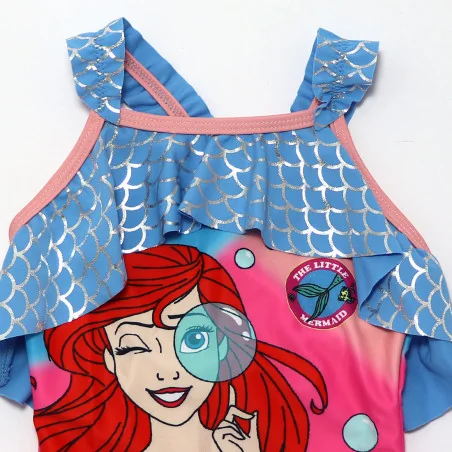 Παιδικό Ολόσωμο Μαγιό Disney Princess Ariel "Secrets of the Tides" – Μπλε & Φούξια (YE18210blue)