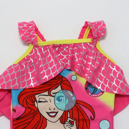 Παιδικό Ολόσωμο Μαγιό Disney Princess Ariel "Secrets of the Tides" – Φούξια & Κίτρινο με Βολάν (YE18210.Fushia) Παιδικό Ολόσωμο Μαγιό Disney Princess Ariel "Secrets of the Tides" – Φούξια & Κίτρινο με Βολάν (YE18210.Fushia)