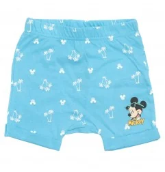 Βρεφικό Σορτσάκι Disney Mickey Mouse "Summer Vibes" – Γαλάζιο (100% Βαμβάκι) (WE0031) - Σορτς/ Βερμούδες
