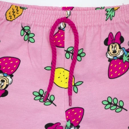 Παιδικό Σορτσάκι Disney Minnie Mouse "Sweet Fruits" – Ροζ -100% Βαμβάκι (YE10121 pink)