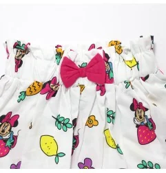 Παιδικό Σετ Disney Minnie Mouse "Be Cool" – Ροζ T-Shirt με Παγιέτες & Λευκή Φούστα -100% Βαμβάκι (YE10110 Pink) - Καλοκαιρινά...