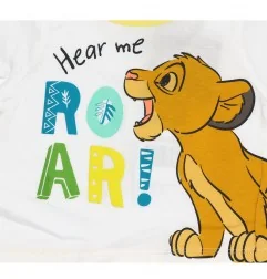 Βρεφικό Φορμάκι Disney Baby "Lion King – Simba" από 100% Οργανικό Βαμβάκι (EV0039.BIO YELLOW) - Καλοκαιρινά φορμάκια
