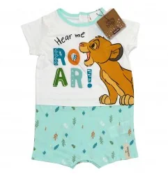 Βρεφικό Καλοκαιρινό Φορμάκι Disney Baby "Lion King – Simba" – Βεραμάν- 100% Οργανικό Βαμβάκι ( EV0039.BIO) - Καλοκαιρινά φορμ...