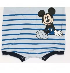 Βρεφικό Καλοκαιρινό Φορμάκι Disney Baby "Mickey Mouse – Sea, Sand & Sunshine" - Γαλάζιο (UE0036 Blue) - Καλοκαιρινά φορμάκια