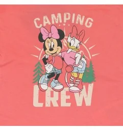 Βρεφικό Μπλουζάκι Disney Baby "Camping Crew" - 100% Οργανικό Βαμβάκι - Κοραλί (EV0073.BIO)