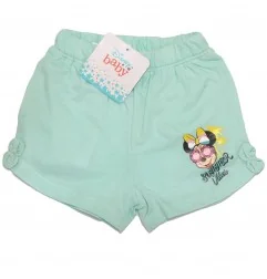 Βρεφικό Βαμβακερό Σορτσάκι Minnie Mouse "Summer Vibes" – Disney Βεραμάν (EV0064) - Σορτς/ Βερμούδες