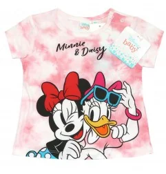 Βρεφική Βαμβακερή Μπλούζα Minnie & Daisy "Best Friends" – Disney - Tie-Dye Ροζ (EV0095 pink)