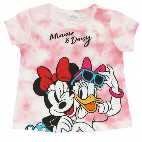 Βρεφική Βαμβακερή Μπλούζα Minnie & Daisy "Best Friends" – Disney - Tie-Dye Ροζ (EV0095 pink) - Κοντομάνικα μπλουζάκια