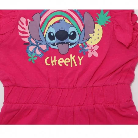 Παιδική Ολόσωμη Φόρμα Playsuit Stitch "Cute but Cheeky" – Disney - Φούξια (YE10065.Fushia)
