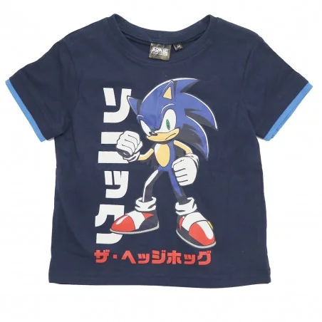 Παιδικό Σετ Sonic the Hedgehog "The Hedgehog" – Navy Μπλε & Γαλάζιο - 100% Βαμβάκι (YE10440.NAVY)