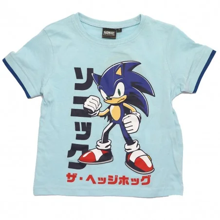 Παιδικό Σετ Sonic the Hedgehog "The Hedgehog" – Σιέλ & Navy Μπλε -100% Βαμβάκι (YE10440.L.Blue)