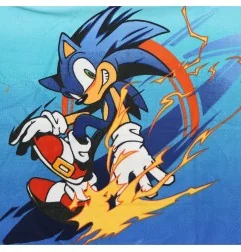 Παιδική Πετσέτα Πόντσο Sonic the Hedgehog "Sonic Speed" – Microfiber Fast Dry 55x110εκ. (YE18283) - Quick dry - Microfiber Πό...