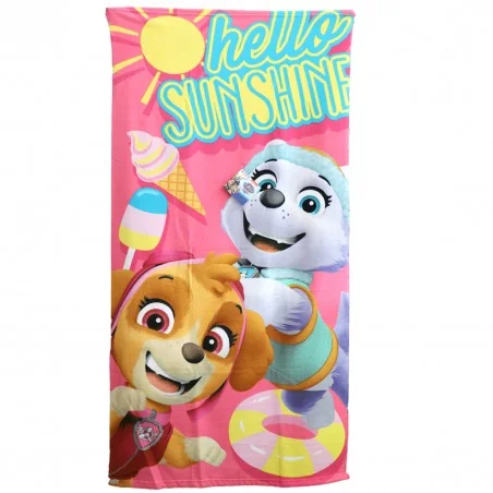 Παιδική Πετσέτα Θαλάσσης Paw Patrol "Hello Sunshine" – Microfiber Fast Dry 70x140εκ. (YE18192) - Πετσέτες Θαλάσσης