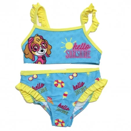 Παιδικό Μαγιό Μπικίνι Paw Patrol "Hello Sunshine" – Γαλάζιο με την Skye (YE18104BLUE) - Μπικίνι