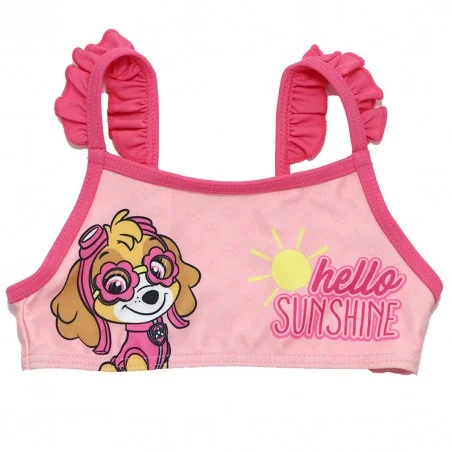 Παιδικό Μαγιό Μπικίνι Paw Patrol "Hello Sunshine" – Ροζ με την Skye & Βολάν (YE18104PINK)