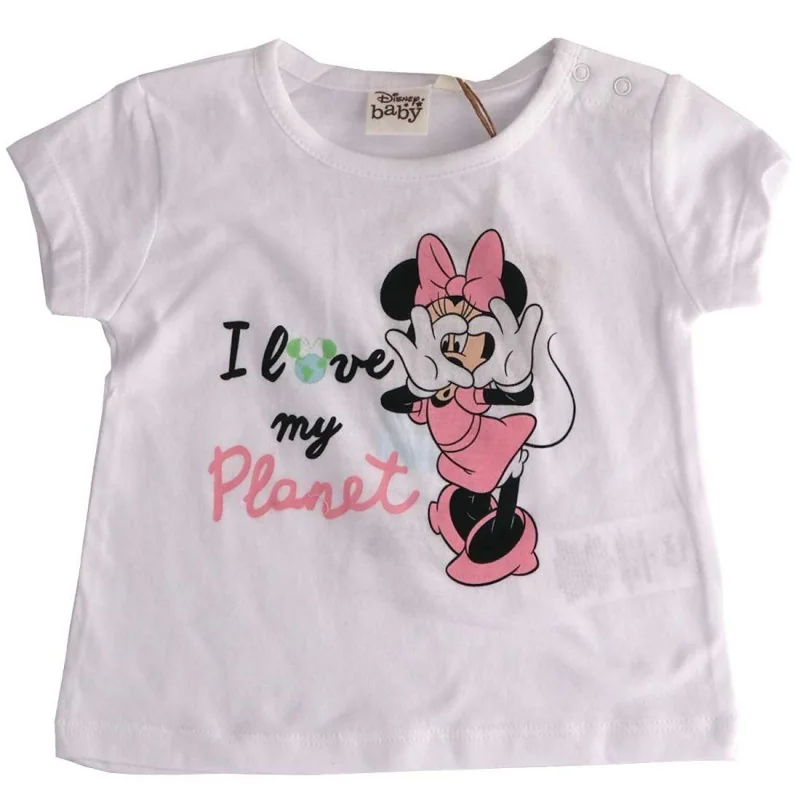 Βρεφικό Κοντομάνικο Μπλουζάκι Disney Baby "Minnie Mouse – I Love My Planet" - 100% Οργανικό Βαμβάκι (UE0069) Βρεφικό Κοντομάνικο Μπλουζάκι Disney Baby "Minnie Mouse – I Love My Planet" - 100% Οργανικό Βαμβάκι (UE0069)