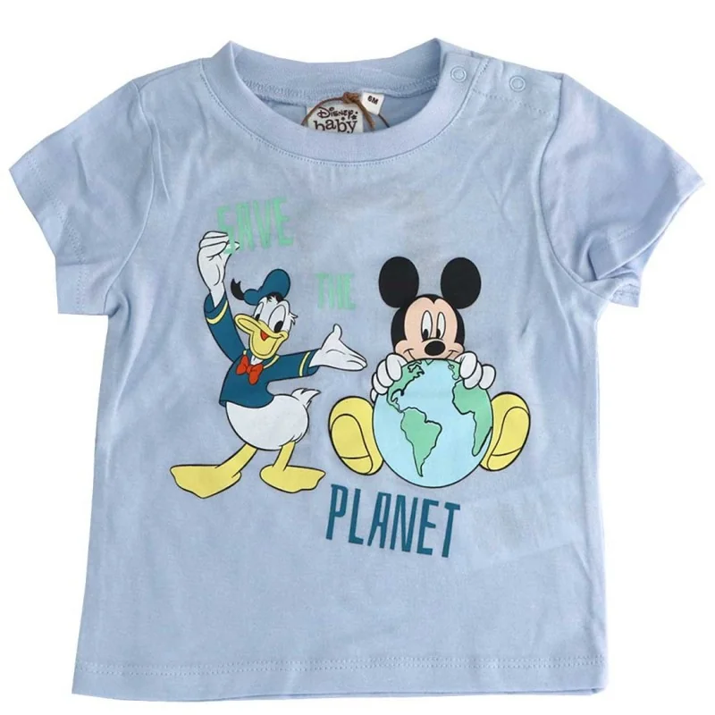 Βρεφικό Κοντομάνικο Μπλουζάκι Disney Baby "Mickey & Donald – Save the Planet" – Σιέλ - 100% Οργανικό Βαμβάκι (UE0057 Blue) Βρεφικό Κοντομάνικο Μπλουζάκι Disney Baby "Mickey & Donald – Save the Planet" – Σιέλ - 100% Οργανικό Βαμβάκι (UE0057 Blue)