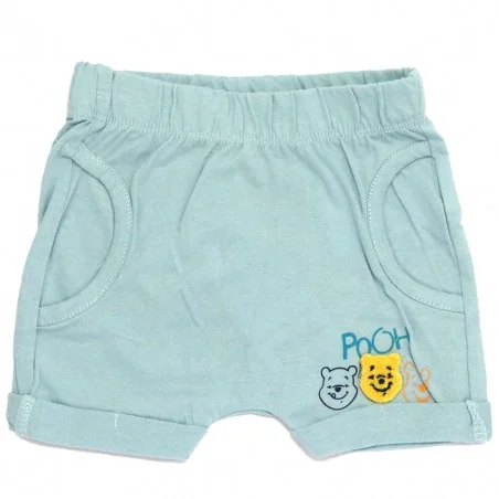 Βρεφικό Βαμβακερό Σορτσάκι Disney Baby "Winnie the Pooh" – Χρώμα Σιέλ (EV0019 blue)
