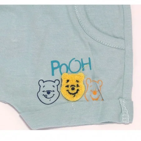 Βρεφικό Βαμβακερό Σορτσάκι Disney Baby "Winnie the Pooh" – Χρώμα Σιέλ (EV0019 blue)