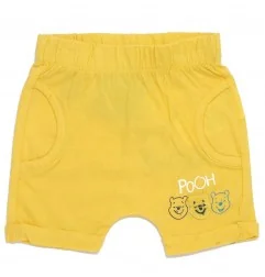 Βρεφικό Βαμβακερό Σορτσάκι Disney Baby "Winnie the Pooh" – Κίτρινο (EV0019 yellow) - Σορτς/ Βερμούδες