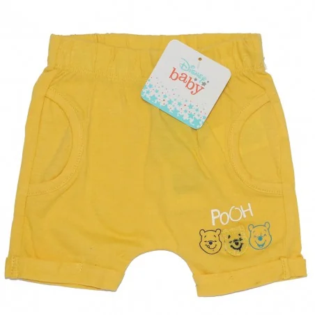 Βρεφικό Βαμβακερό Σορτσάκι Disney Baby "Winnie the Pooh" – Κίτρινο (EV0019 yellow) - Σορτς/ Βερμούδες