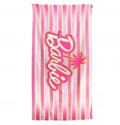 Πετσέτα Θαλάσσης Microfiber Barbie "Summer Vibes" με Ρίγες – Fast Dry 90x170εκ. (YE37018) - Πετσέτες Quick dry - Microfiber