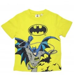 Παιδικό Βαμβακερό Κοντομάνικο Μπλουζάκι Batman "Grappling Hook" – Κίτρινο (YE10271.yellow) - Κοντομάνικα μπλουζάκια