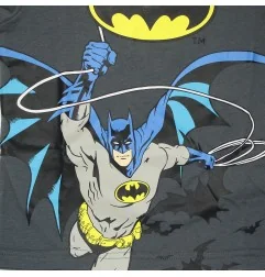 Παιδικό Βαμβακερό Κοντομάνικο Μπλουζάκι Batman "Grappling Hook" – Ανθρακί (YE10271.DGREY)
