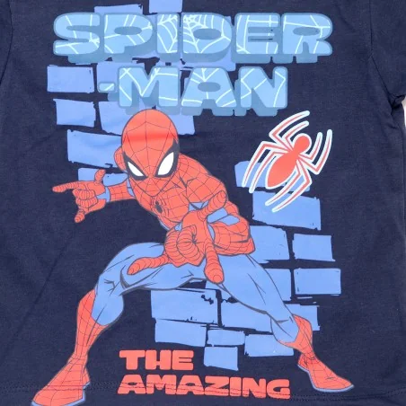 Παιδικό κοντομάνικο Μπλουζάκι Spiderman "The Amazing Spider-Man" – Σκούρο Μπλε 100% Βαμβάκι (YE10273.NAVY)