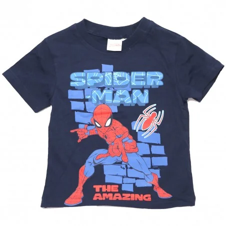 Παιδικό κοντομάνικο Μπλουζάκι Spiderman "The Amazing Spider-Man" – Σκούρο Μπλε 100% Βαμβάκι (YE10273.NAVY) - Κοντομάνικα μπλο...