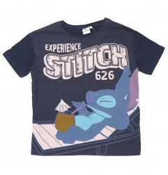 Εφηβικό Κοντομάνικο Μπλουζάκι Stitch "Experience 626" – Navy Μπλε 100% Βαμβάκι (YE10083.Navy) - Εφηβικά Μπλουζάκια - T-shirt