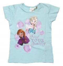 Παιδικό Μπλουζάκι Disney Frozen "Find Your Destiny" – Σιέλ 100% Βαμβάκι (YE10340.BLUE) - Κοντομάνικα μπλουζάκια