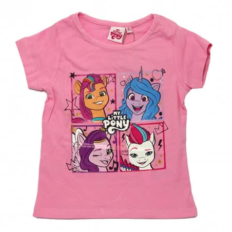 Παιδικό Κοντομάνικο Μπλουζάκι My Little Pony – Ροζ (100% Βαμβάκι) (YE10433.PINK) - Κοντομάνικα μπλουζάκια