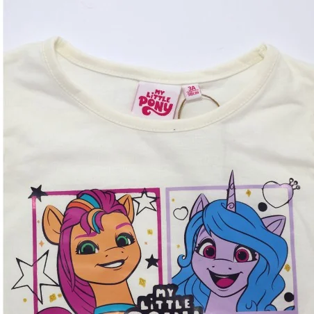 Παιδικό Κοντομάνικο Μπλουζάκι My Little Pony "Magic Friends" – Εκρού (100% Βαμβάκι) (YE10433.ECRU)
