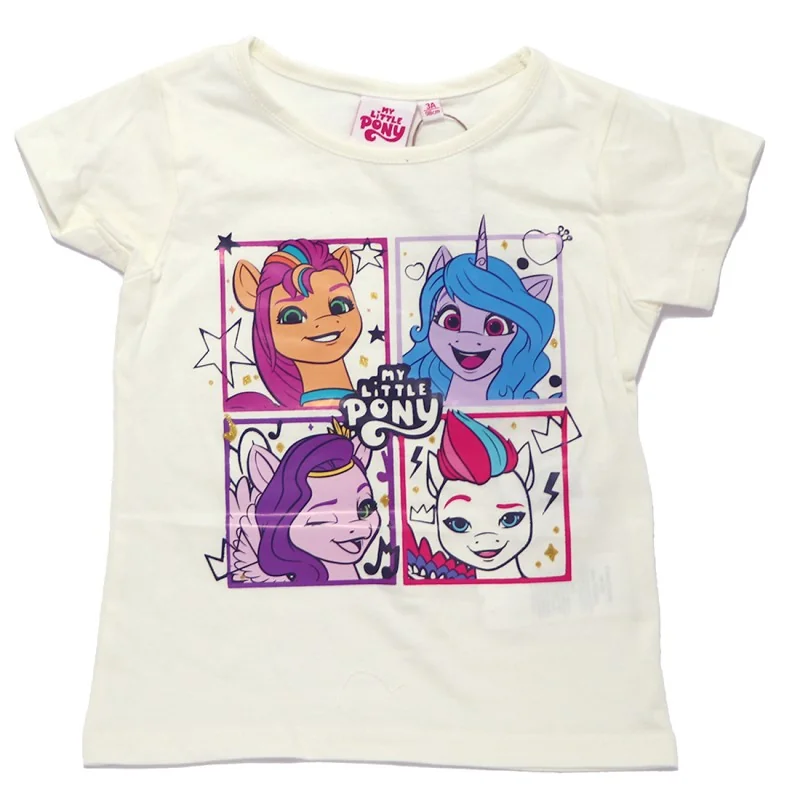 Παιδικό Κοντομάνικο Μπλουζάκι My Little Pony "Magic Friends" – Εκρού (100% Βαμβάκι) (YE10433.ECRU)