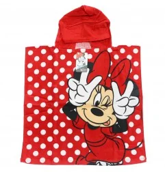 Παιδική Πετσέτα Πόντσο Disney Minnie Mouse "Classic Red" – 55x110εκ. 100% Βαμβάκι (YE18267) - Πόντσο θαλάσσης