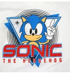 Παιδικό Κοντομάνικο Μπλουζάκι Sonic the Hedgehog "Fast & Cool" – Λευκό 100% Βαμβάκι (YE10175.WHITE) - Κοντομάνικα μπλουζάκια