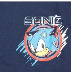 Παιδικό Κοντομάνικο Μπλουζάκι Sonic the Hedgehog "Hyper Speed" – Navy Μπλε 100% Βαμβάκι (YE10175.NAVY) - Κοντομάνικα μπλουζάκια