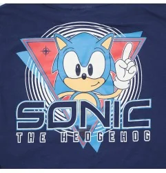 Παιδικό Κοντομάνικο Μπλουζάκι Sonic the Hedgehog "Hyper Speed" – Navy Μπλε 100% Βαμβάκι (YE10175.NAVY) - Κοντομάνικα μπλουζάκια