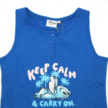 Γυναικεία Καλοκαιρινή Πιτζάμα Disney "Stitch - Keep Calm" – Σετ Αμάνικο & Σορτς 100% Βαμβάκι (ΥΕ36004BLUE) Γυναικεία Καλοκαιρινή Πιτζάμα Disney "Stitch - Keep Calm" – Σετ Αμάνικο & Σορτς 100% Βαμβάκι (ΥΕ36004BLUE)