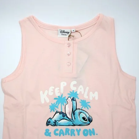 Γυναικεία Καλοκαιρινή Πιτζάμα Disney "Stitch - Keep Calm" – Σετ Αμάνικο & Σορτς 100% Βαμβάκι (ΥΕ36004PINK) Γυναικεία Καλοκαιρινή Πιτζάμα Disney "Stitch - Keep Calm" – Σετ Αμάνικο & Σορτς 100% Βαμβάκι (ΥΕ36004PINK)