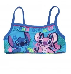 Παιδικό Μαγιό Μπικίνι Disney "Stitch & Angel" – Τροπικό Σχέδιο με Βολάν - Μπλε (YE18213BLUE) - Μπικίνι