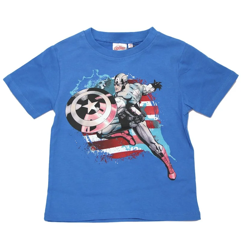 Παιδικό Κοντομάνικο Μπλουζάκι Marvel Avengers "Captain America" – 100% Βαμβακερό - Μπλε (YE10278.BLUE) Παιδικό Κοντομάνικο Μπλουζάκι Marvel Avengers "Captain America" – 100% Βαμβακερό - Μπλε (YE10278.BLUE)