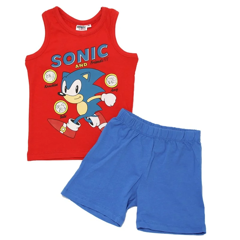 Παιδική Καλοκαιρινή Πιτζάμα Sonic "Sonic and Friends" – Κόκκινο / Μπλε 100% Βαμβάκι (YE20079RED) Παιδική Καλοκαιρινή Πιτζάμα Sonic "Sonic and Friends" – Κόκκινο / Μπλε 100% Βαμβάκι (YE20079RED)