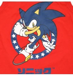 Παιδικό Αμάνικο Μπλουζάκι SEGA "Sonic the Hedgehog" – 100% Βαμβακερό Κόκκινο (YE10163RED)