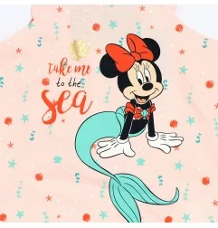 Βρεφικό Καλοκαιρινό Φορμάκι Disney Minnie Mouse "Mermaid" – 100% Οργανικό Βαμβάκι – Ροζ (EV0001.BIO pink) - Καλοκαιρινά φορμάκια